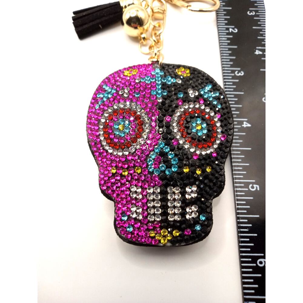 Bougie Bling Halloween Day of the Dead Keyring Purse Bag Charm 981-992